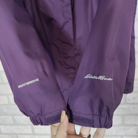 Eddie Bauer Womens Weatheredge Purple Hooded Coat Full Zip Size PXL - Picture 3 of 14